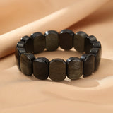Bracelet Obsidienne Dorée pour Protection et Ancrage - Biloria