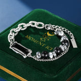 Bracelet Obsidienne et Perle pour Homme – Protection et Style - Biloria