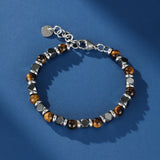 Bracelet Œil de Tigre Hématite Homme – Protection et Style - Biloria