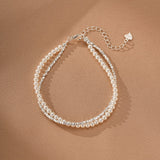 Bracelet Perle Double Éclat Argent 925 - Biloria