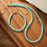 Bracelet Perle et Amazonite pour Bureau Apaisant - Biloria