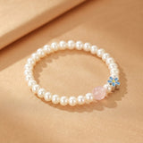 Bracelet Perle et Quartz Rose Argent Pur – Douceur Mère Enfant - Biloria