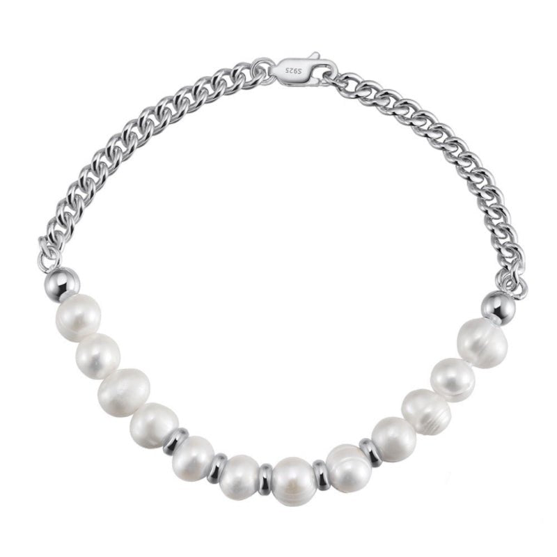 Bracelet Perles Homme Argent Plaqué Or – Élégance et Sérénité - Biloria