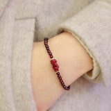 Bracelet Pi Xiu Cinabre Grenat Richesse Protection - Biloria
