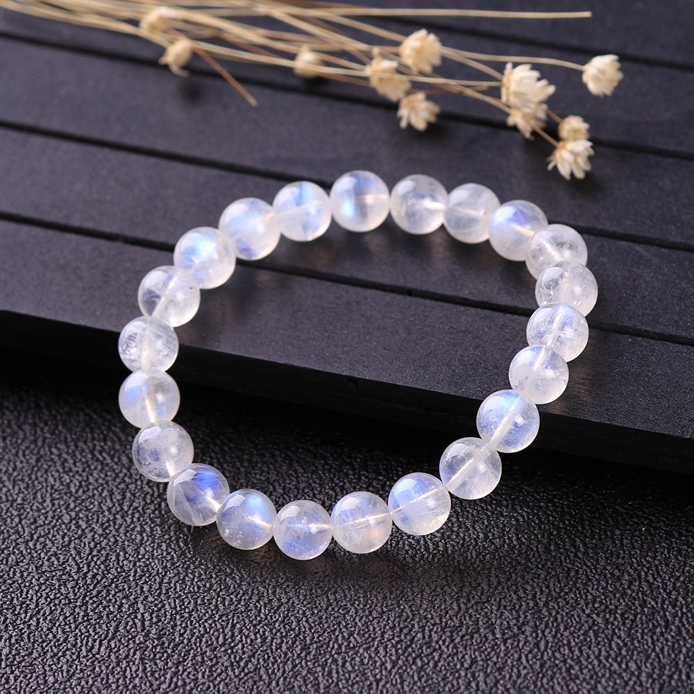 Bracelet Pierre de Lune Bleue Océan – Intuition et Féminité - Biloria