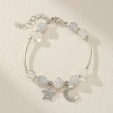Bracelet Pierre de Lune Enfant – Bijou Lune et Étoile - Biloria