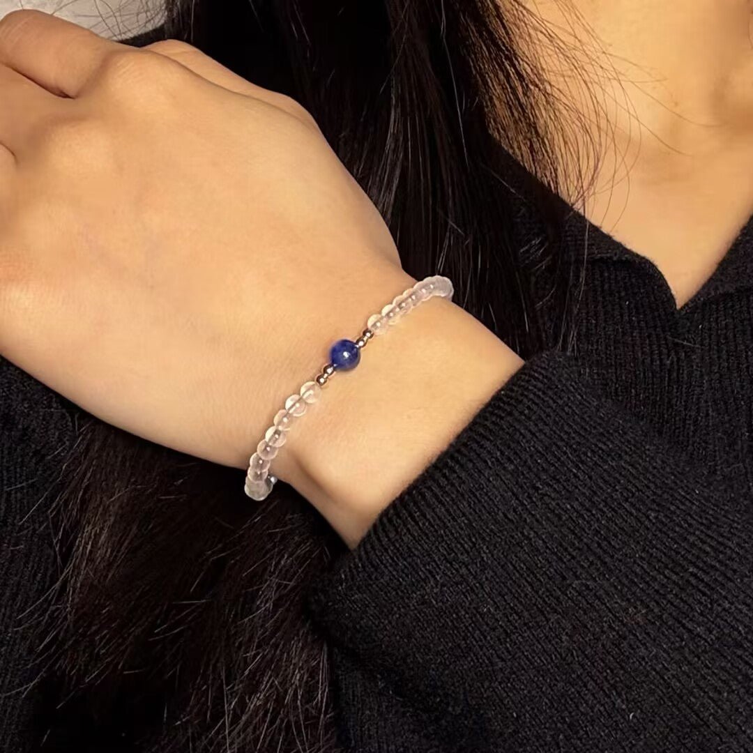 Bracelet Pierre de Lune et Disthène – Harmonie Céleste - Biloria
