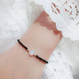 Bracelet Pierre de Lune et Spinelle – Lumière Intérieure, Plaqué Or - Biloria