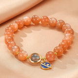 Bracelet Pierre de Soleil et Pierre de Lune – Bijou Énergétique Cosmos - Biloria