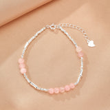 Bracelet Quartz Rose Ajustable – Amour de Soi et Harmonie - Biloria