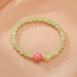 Bracelet Rhodonite et Jade Vert – Apaisement et Harmonie - Biloria