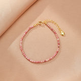 Bracelet Rhodonite Perles Roses Douces - Biloria