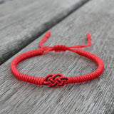 Bracelet Rouge et Noir Dragon Fil Rouge Couple ou Ami - Biloria