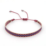 Bracelet Tibétain Tressé Main Lapis Lazuli 4mm Sérénité Nature - Biloria