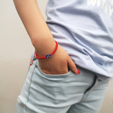 Bracelet Tissé Main Protection Mauvais Œil pour Couple ou Ami - Biloria