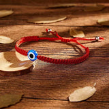 Bracelet Tissé Main Protection Mauvais Œil pour Couple ou Ami - Biloria
