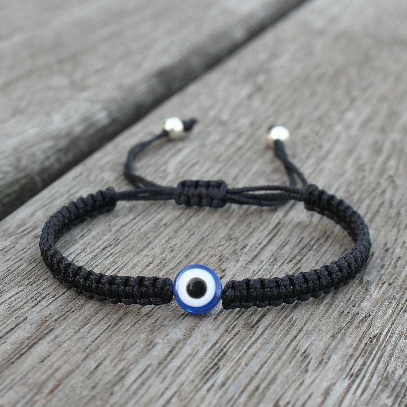 Bracelet Tissé Main Protection Mauvais Œil pour Couple ou Ami - Biloria