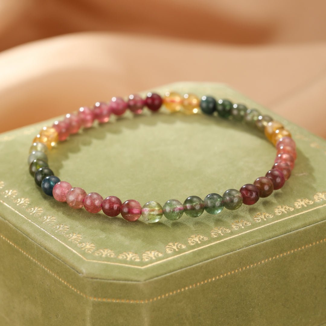Bracelet Tourmaline Arc-en-Ciel en Pierres Naturelles - Biloria
