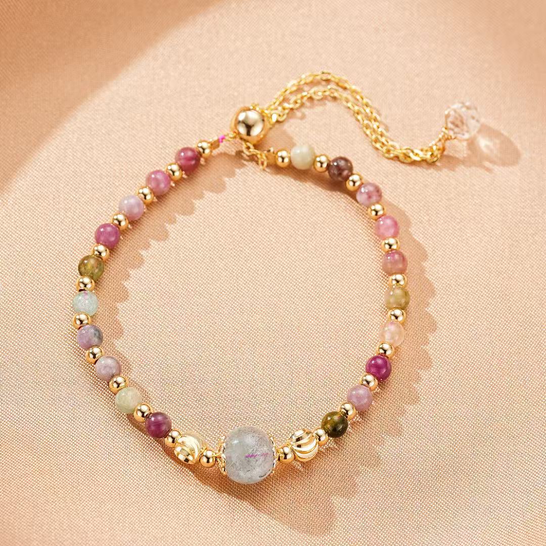 Bracelet Tourmaline Labradorite : Protection et Intuition - Biloria