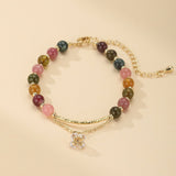Bracelet Tourmaline Rose Éternelle : Bijou Ajustable - Biloria