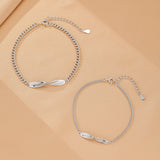 Bracelets Couple Torsadés Argent 925 - Bijoux Harmonie - Biloria