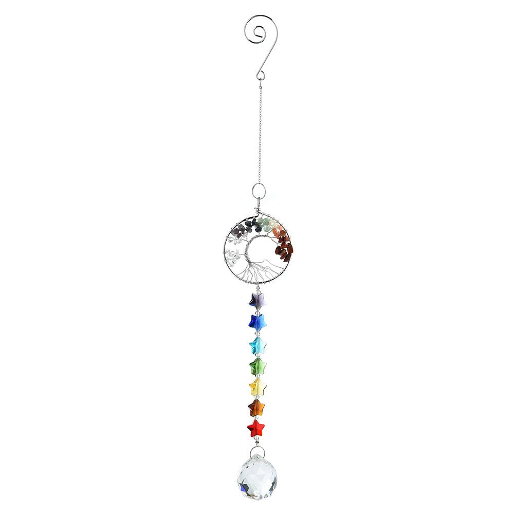 Capteur de Soleil Arbre de Vie 7 Chakras pour Harmonie Intérieure - Biloria