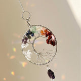Capteur de Soleil Arbre de Vie 7 Chakras pour Harmonie Intérieure - Biloria