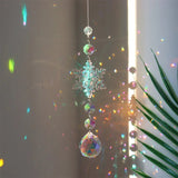 Capteur de Soleil en Cristal K9 – Flocon Enneigé, Art Déco Spirituel - Biloria