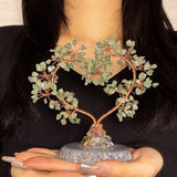 Cœur Arbre de Vie en Pierres Naturelles – Harmonie et Amour - Biloria