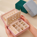 Coffret de Rangement à Bijoux en Velours – Format Compact - Biloria
