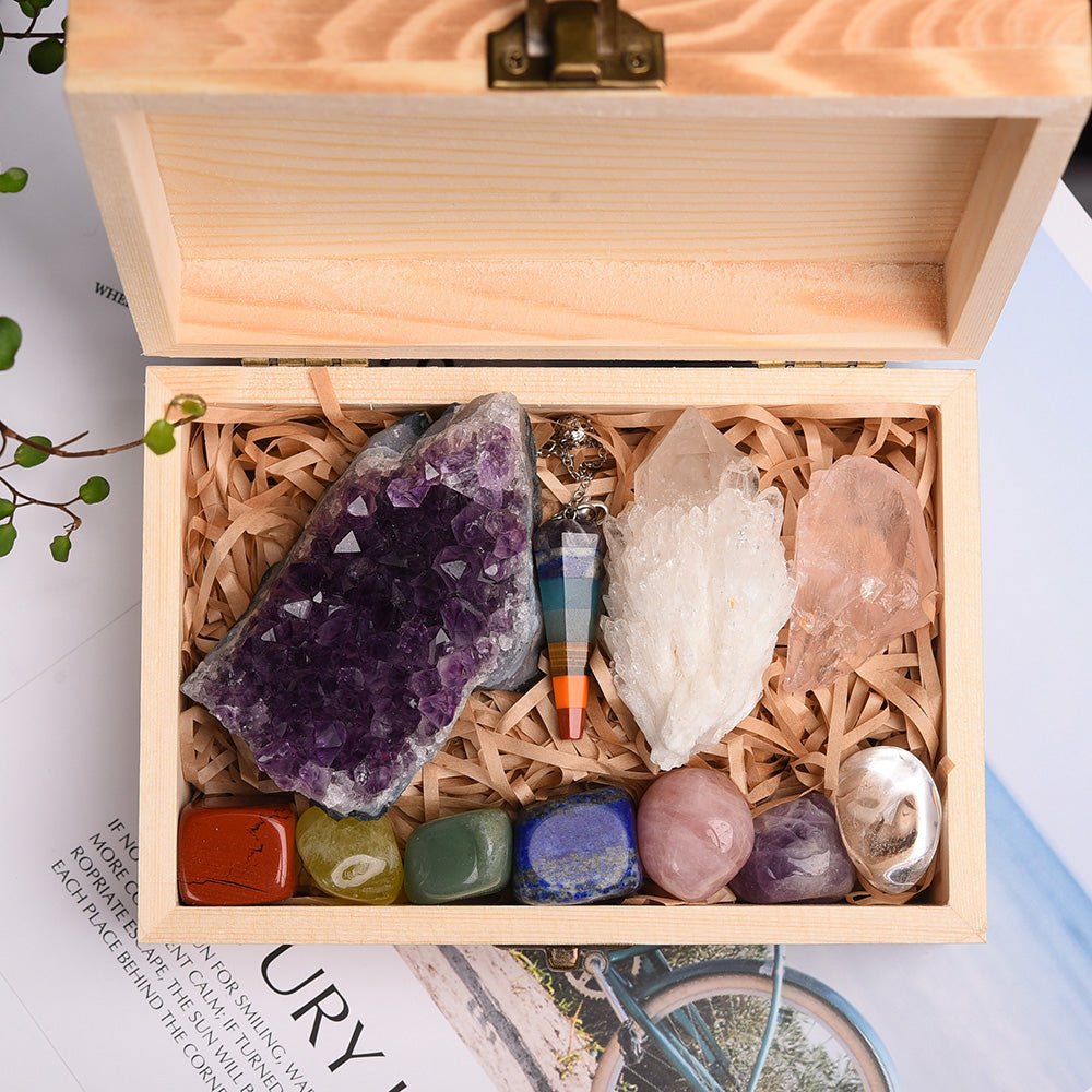 Coffret Pierres 7 Chakras – Harmonie et Bien-Être - Biloria