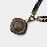 Collier Agate Noire Abeille Royale - Biloria