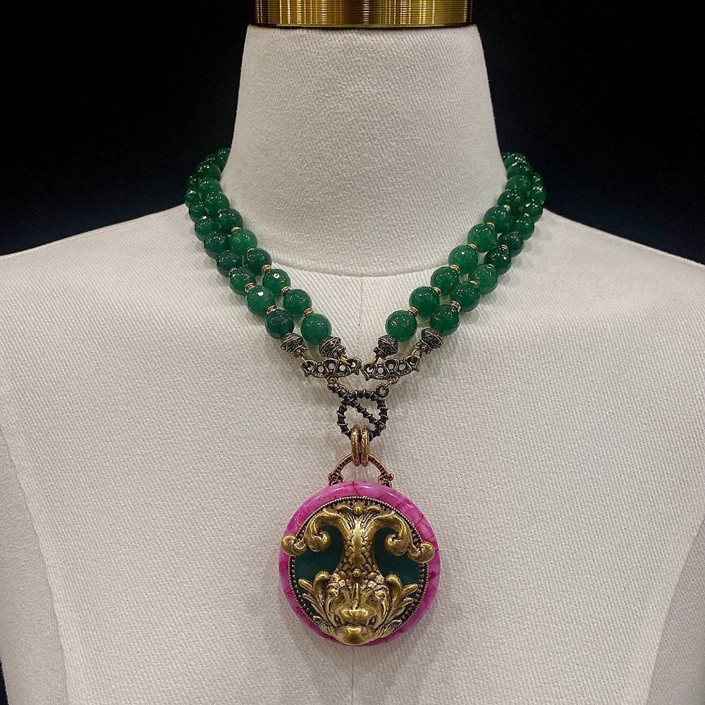 Collier Agate Poisson de Nuage – Harmonie et Transformation - Biloria