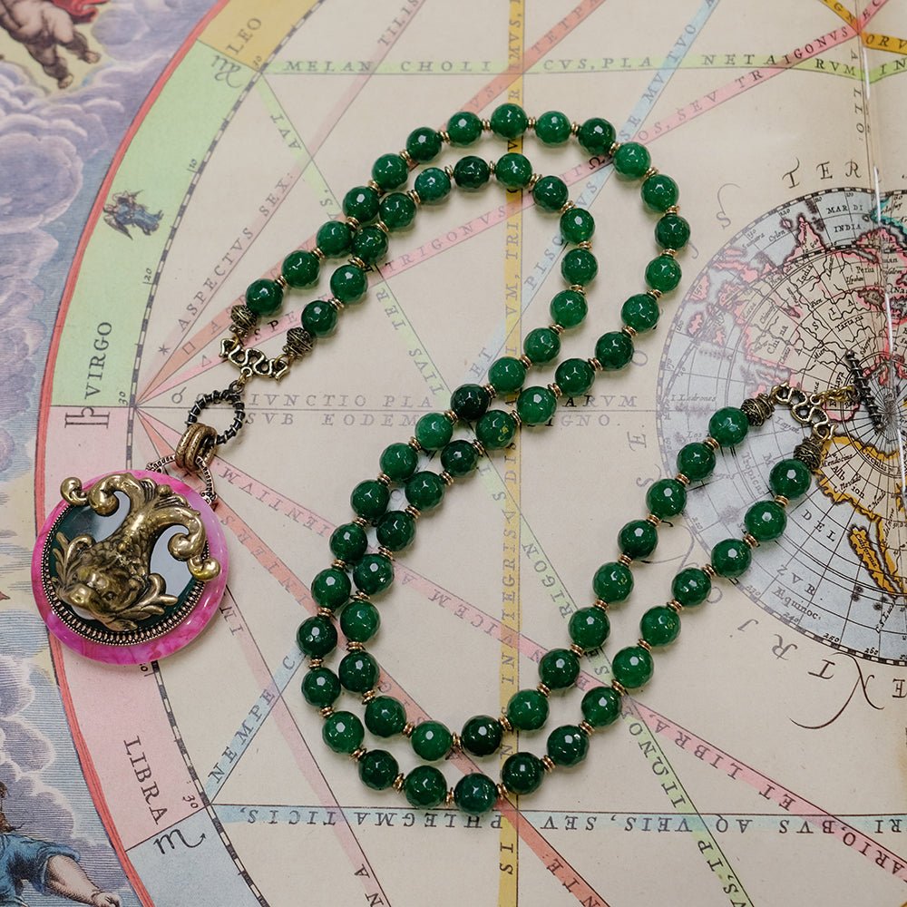 Collier Agate Poisson de Nuage – Harmonie et Transformation - Biloria