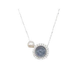 Collier Aigue-Marine Perle Argent 925 Féminin - Biloria