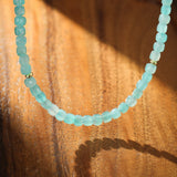 Collier Amazonite Ajustable Vert Apaisant - Biloria
