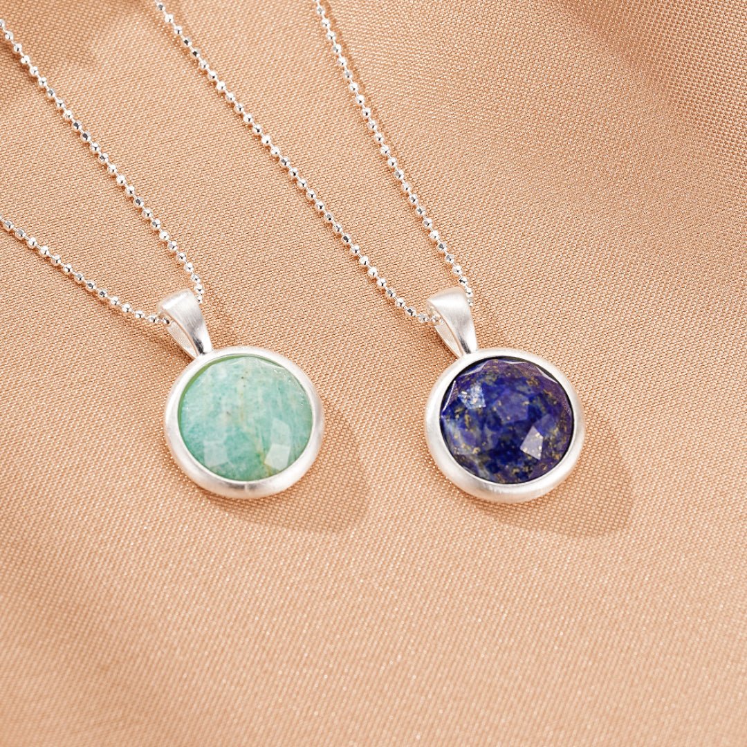 Collier Amazonite ou Lapis-Lazuli : Sérénité et Sagesse - Biloria