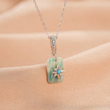 Collier Amazonite Turquoise Zircon Aura Boréale - Biloria