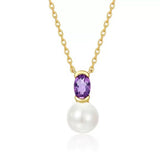 Collier Améthyste Perle Sérénité - Biloria
