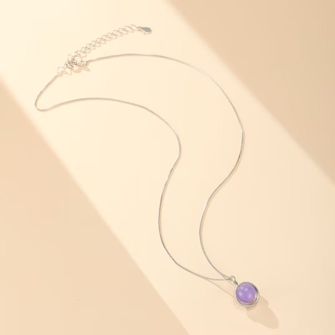 Collier Améthyste Sphère Céleste - Argent 925 - Biloria