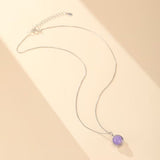 Collier Améthyste Sphère Céleste - Argent 925 - Biloria