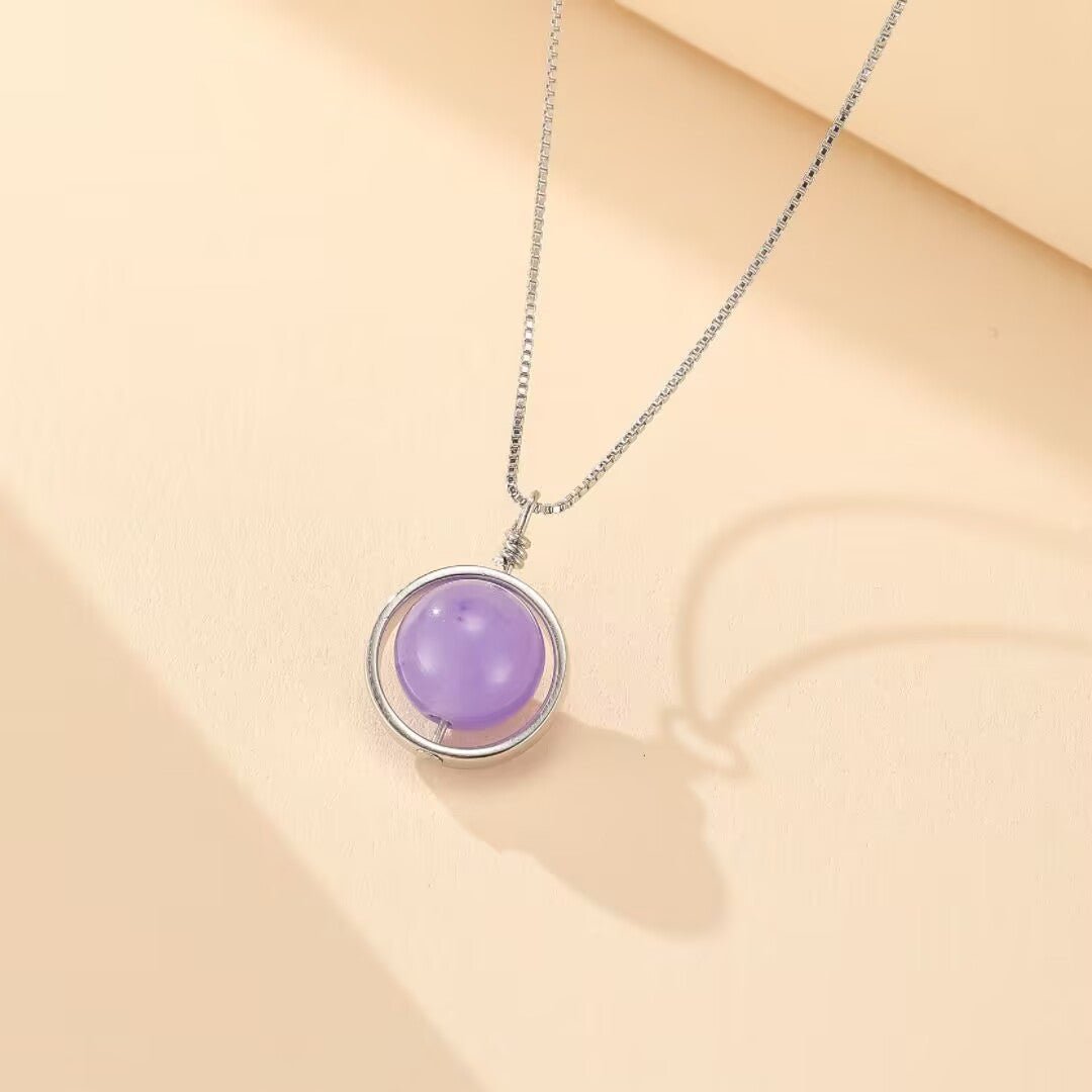 Collier Améthyste Sphère Céleste - Argent 925 - Biloria