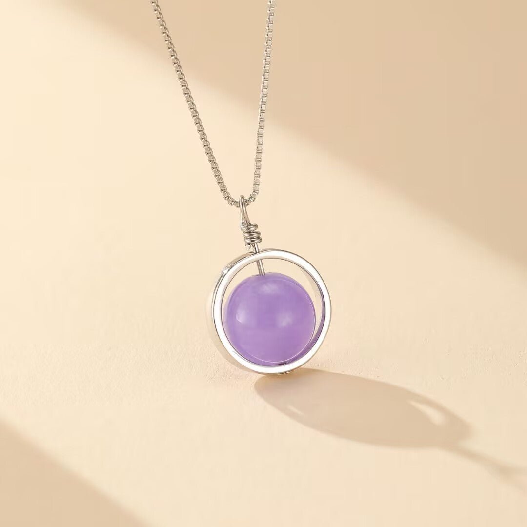 Collier Améthyste Sphère Céleste - Argent 925 - Biloria
