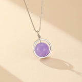 Collier Améthyste Sphère Céleste - Argent 925 - Biloria