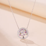 Collier Arbre de Vie Argent 925 avec Zircon - Biloria
