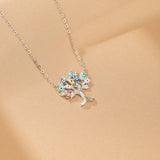 Collier Arbre de Vie Mauvais Œil Argent 925 Protection - Biloria