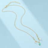 Collier Argent Turquoise Perle – Bijou Protection et Méditation - Biloria