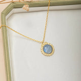 Collier avec Labradorite et Hibou – Argent Plaqué Or, Bijou Spirituel - Biloria