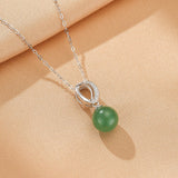 Collier Aventurine en Argent 925 – Goutte d'Harmonie - Biloria