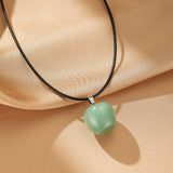 Collier Aventurine Verte Pomme Porte-Bonheur - Biloria